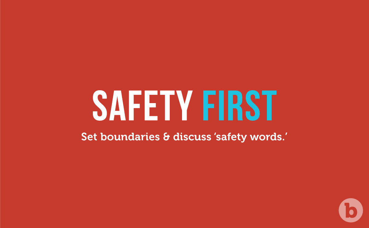 Set boundaries and always put safety first when using a remote control butt plug during D and S play