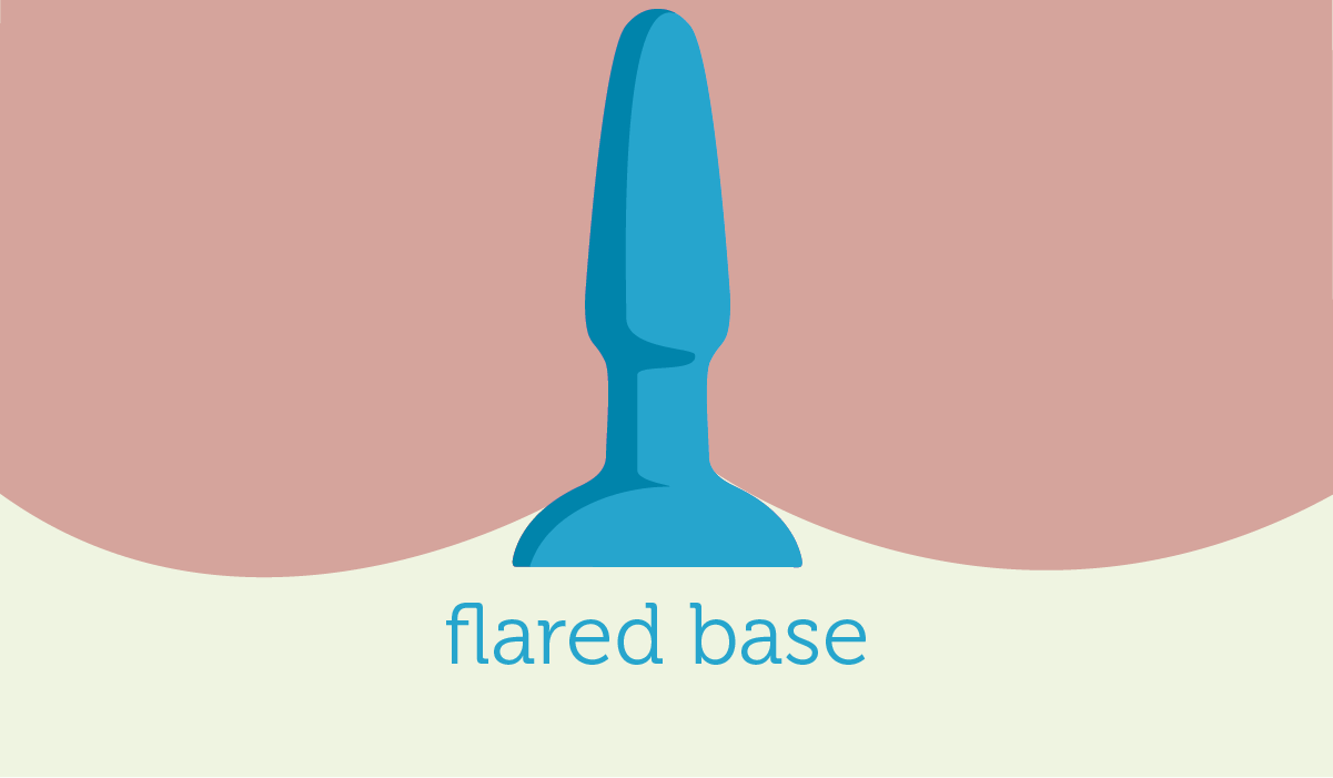 Never use a butt plug without a flared base