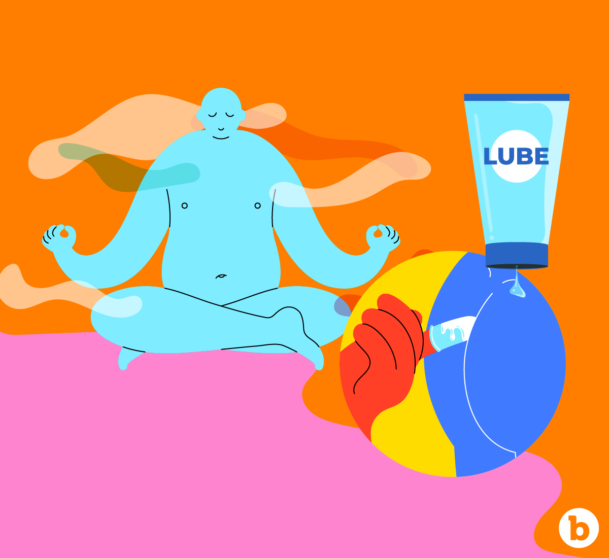 Relaxation and lube are the two main factors for pleasurable advanced anal play
