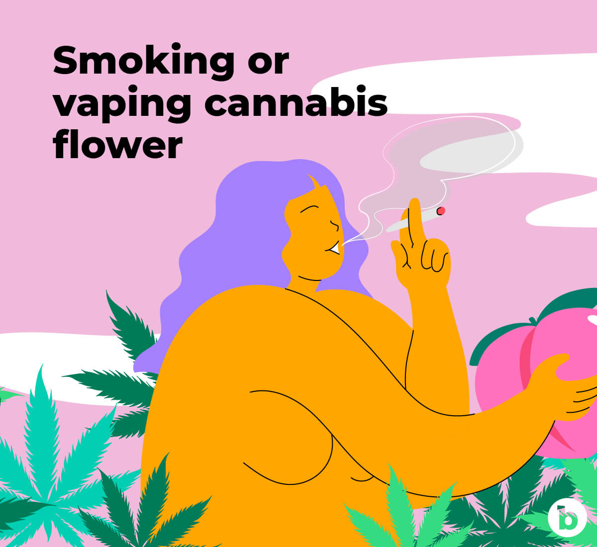 Smoking or vaping cannabis flower can help you relax prior to anal play