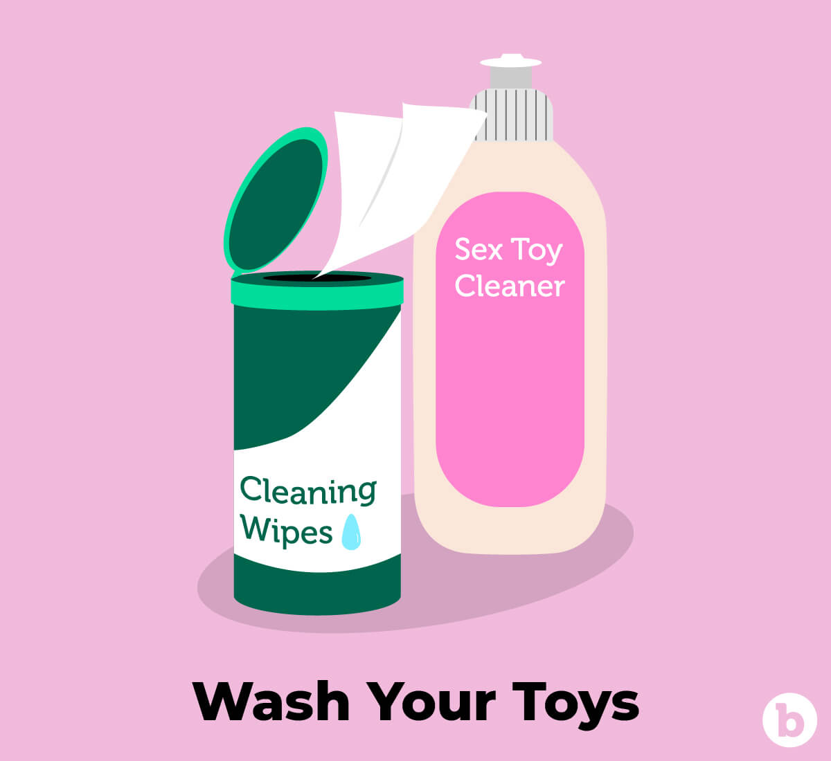 Washing your sex toys is equally as important as washing your hands
