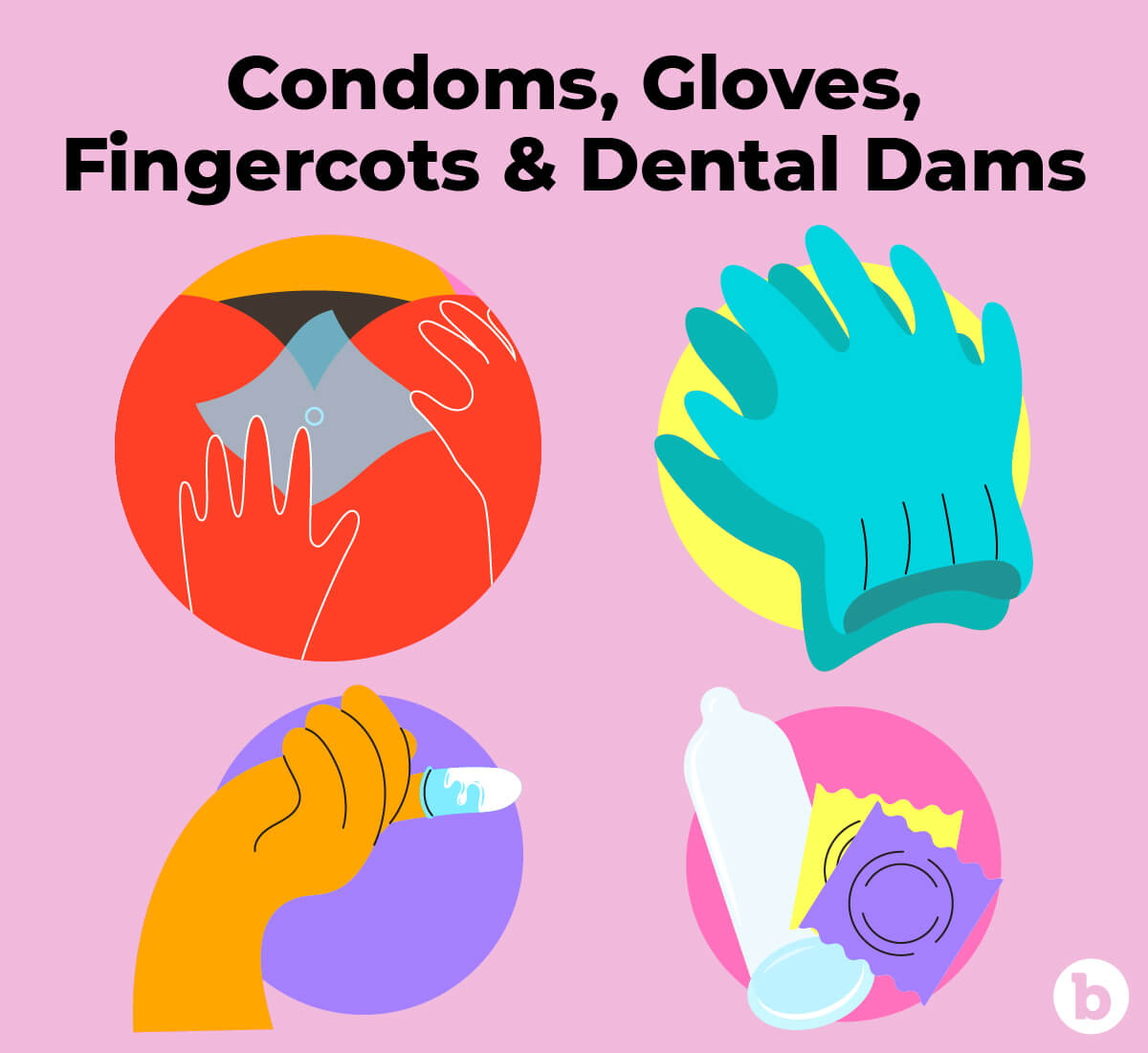 Condoms, gloves, fingercots, and dental dams are great safety barriers when it comes to anal sex