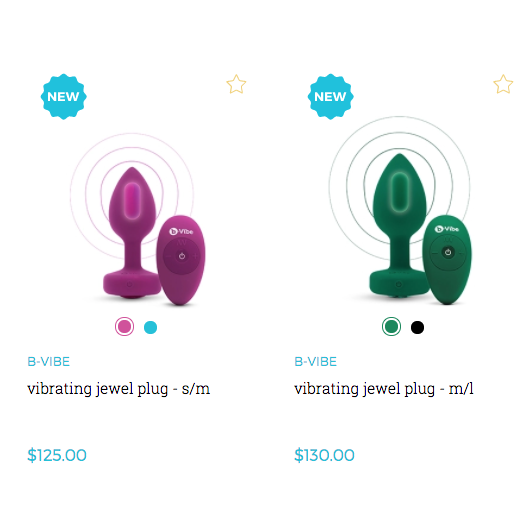 b-Vibe Vibrating Jewel Plugs