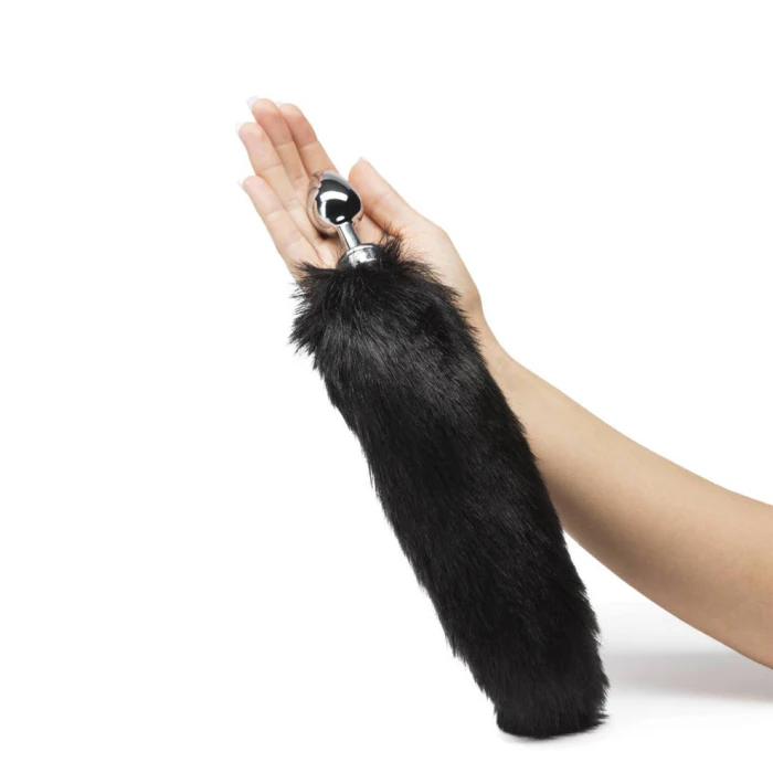 anal plug office Fox Tail Butt Plug with Flip Tail a more realistic anal butt plug tail –  Huse Dot Com main image 0