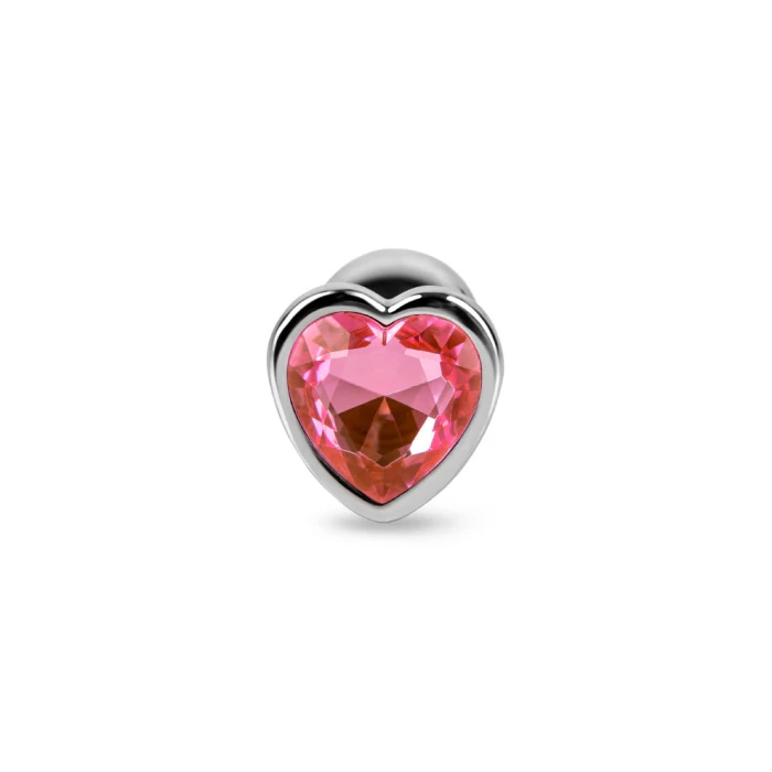 pink heart anal plug Pink Heart Jewel Metal Butt Plug - Enjoy 60% Off