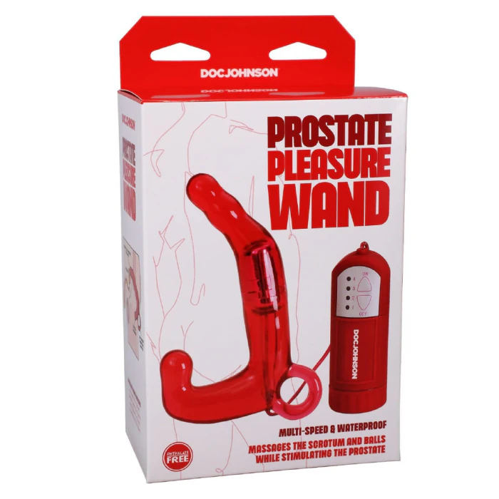 Doc Johnson Men's Pleasure Wand - Red | b-Vibe