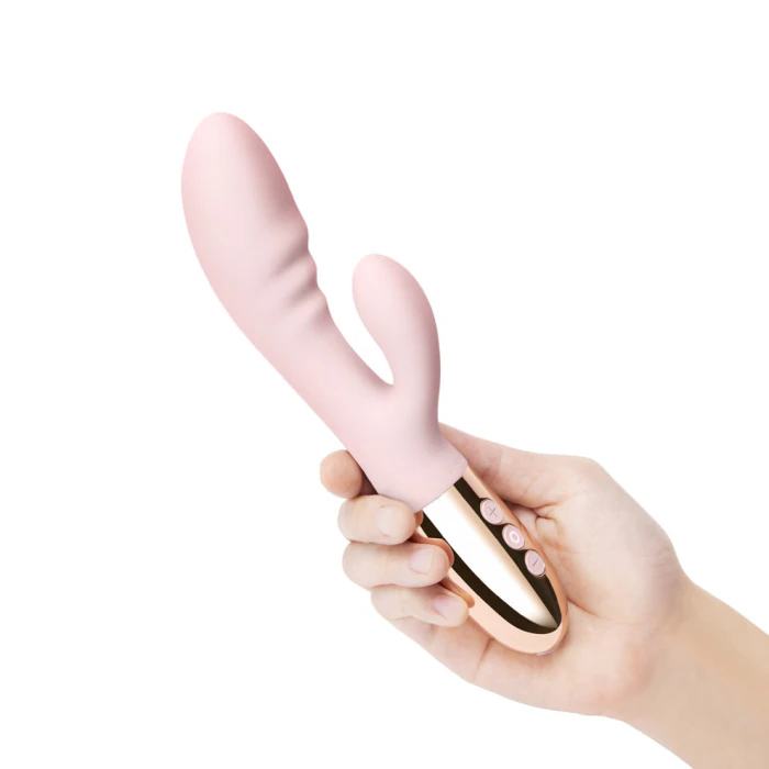 Le Wand Blend Dual Rabbit Vibrator Rose Gold