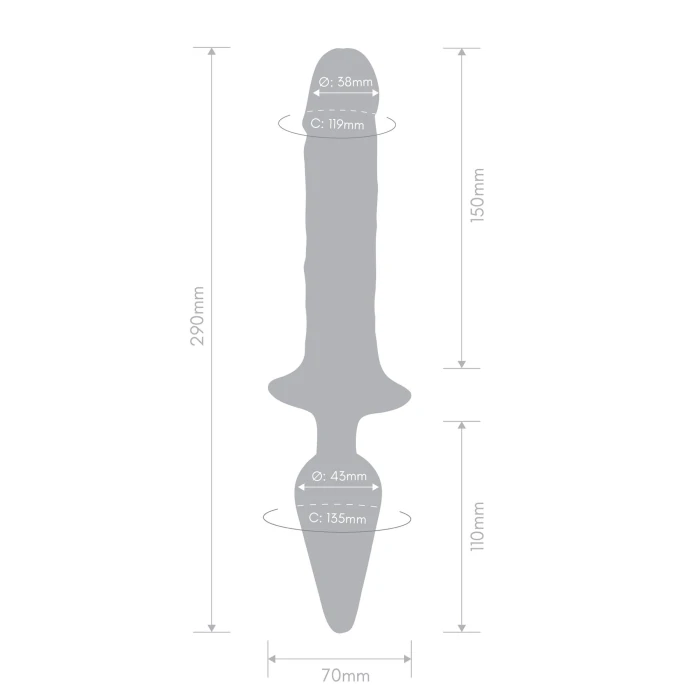 Double Pleasure Dildo & Butt Plug - Together Vibes