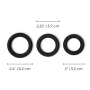 3 piece extra thick silicone cock ring set