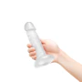 6 Inch Suction Cup Dildo - Clear