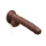 8 Inch Realistic Dildo with Suction Cup - Brown