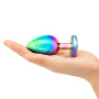 B-Vibe Rainbow Anal Plug With Rainbow Heart Stone