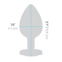 B-Vibe Rainbow Anal Plug With Rainbow Heart Stone