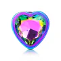 B-Vibe Rainbow Anal Plug With Rainbow Heart Stone