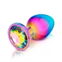 B-Vibe Rainbow Anal Plug With Rainbow Stone