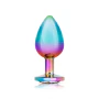 B-Vibe Rainbow Anal Plug With Rainbow Stone