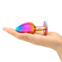 B-Vibe Rainbow Anal Plug With Rainbow Stone