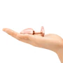 B-Vibe Rose Gold Anal Plug With Clear Heart Stone