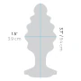 B-Vibe Silver Anal Plug With Clear Stone Large