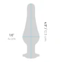B-Vibe Silver Anal Plug With Purple Round Stone Largeb-Vibe Silver Anal Plug With Purple Round Stone Large