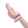 6 Inch Realistic Dildo with Suction Cup - Flesh Pink