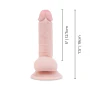 6 Inch Realistic Dildo with Suction Cup - Flesh Pink