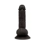 6 Inch Realistic Dildo with Suction Cup - Black