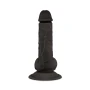 6 Inch Realistic Dildo with Suction Cup - Black