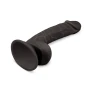 6 Inch Realistic Dildo with Suction Cup - Black