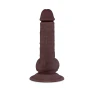 6 Inch Realistic Dildo with Suction Cup - Flesh Brown