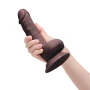 6 Inch Realistic Dildo with Suction Cup - Flesh Brown
