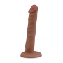 6 Inch Slim Anal Dildo Flesh Brown