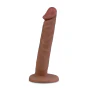 6 Inch Slim Anal Dildo Flesh Brown