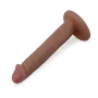 6 Inch Slim Anal Dildo Flesh Brown