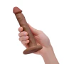 6 Inch Slim Anal Dildo Flesh Brown