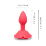 3.5 Inch Vibrating Rose Plug