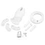 Blue Line Men Silicone Chastity Cock Cage with Lock