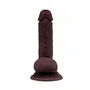 6 Inch Realistic Dildo with Suction Cup - Flesh Brown
