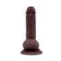 6 Inch Realistic Dildo with Suction Cup - Flesh Brown