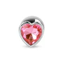Pink Heart Jewel Butt Plug For Anal Play