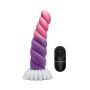 Creature Cocks Cloud Rider Unicorn Vibrating Rechargeable Silicone Dildo Multicolor