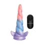 Creature Cocks Deluxe Dream Rider Unicorn Vibrating Rechargeable Silicone Dildo Multicolor