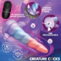 Creature Cocks Deluxe Dream Rider Unicorn Vibrating Rechargeable Silicone Dildo Multicolor