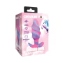 Creature Cocks Unicorn Swirl Large Silicone Butt Plug Multicolor