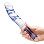 Glas Toy Eleven Inch Realistic Double-Ended Glass Dildo with Handle