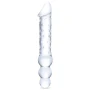 Glas Toy Twelve Inch Double-Ended Glass Dildo with Anal Beads