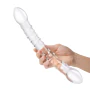 Glas Toy Twelve Inch Girthy Double-Trouble Glass Dildo