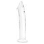 Glas Toy Twelve Inch Glass Dildo with Veins and Flat Base