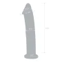 Glas Toy Twelve Inch Glass Dildo with Veins and Flat Base