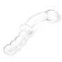 Glas Toy 12.5 Inch Girthy Double-Sided Dong with Anal Bead Grip Handle